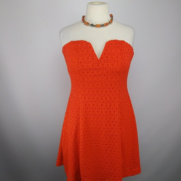 charlotte russe orange dress